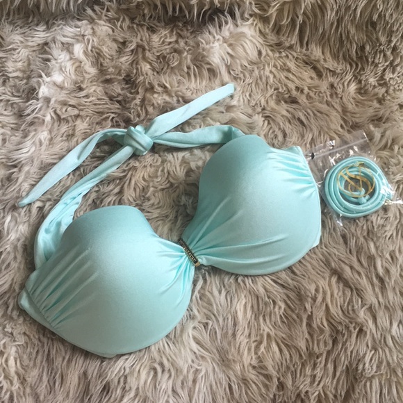 Victoria's Secret Other - Victoria’s secret mint blue swim bikini top 36 D